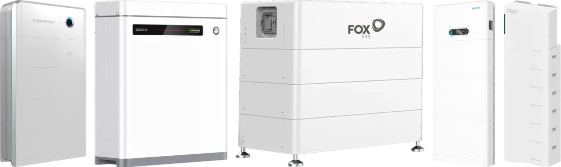Sigenergy, GoodWe, FoxESS, Sofar and ESY Sunhome home batteries