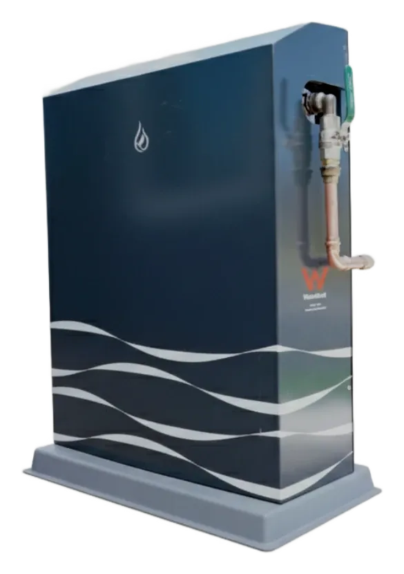 Distillo whole-home water filtration cabinet