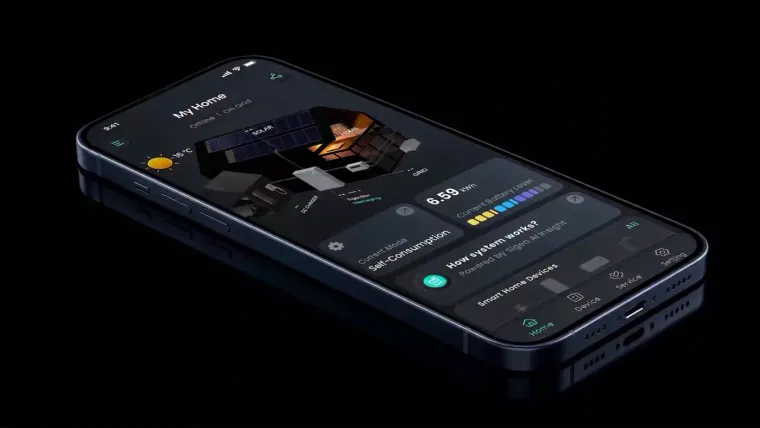 Phone showing the mySigen energy app