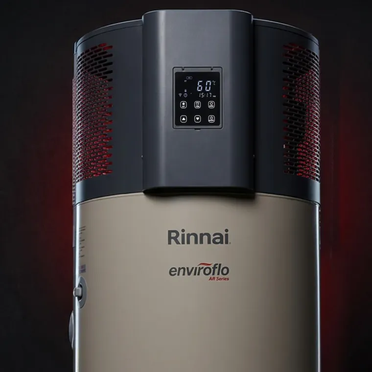 Close-up of the Rinnai Enviroflo display